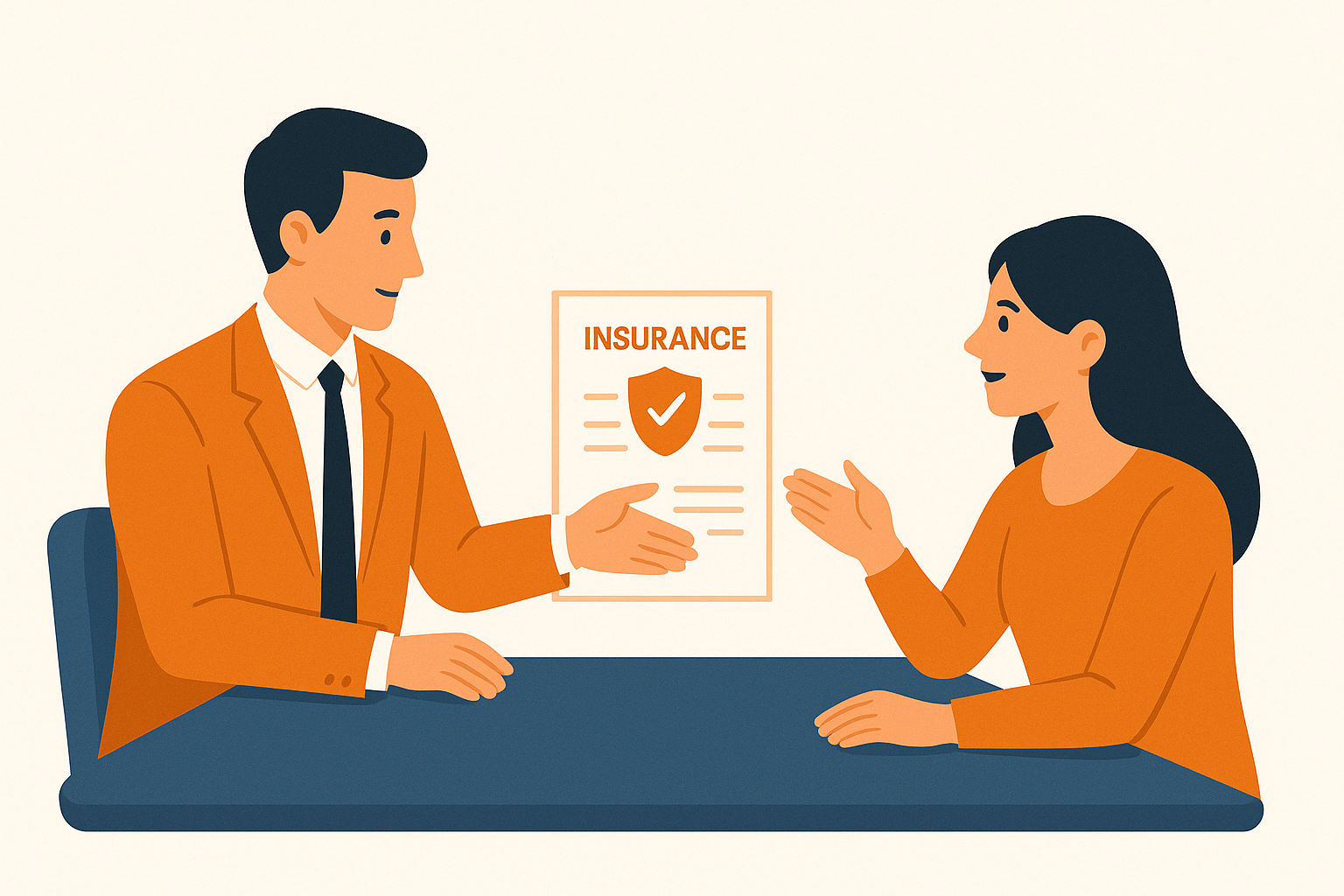 Insurance Consultation Illustration